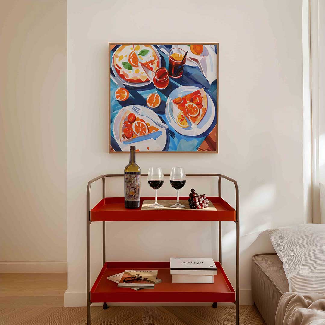 Pizza en citrus Poster