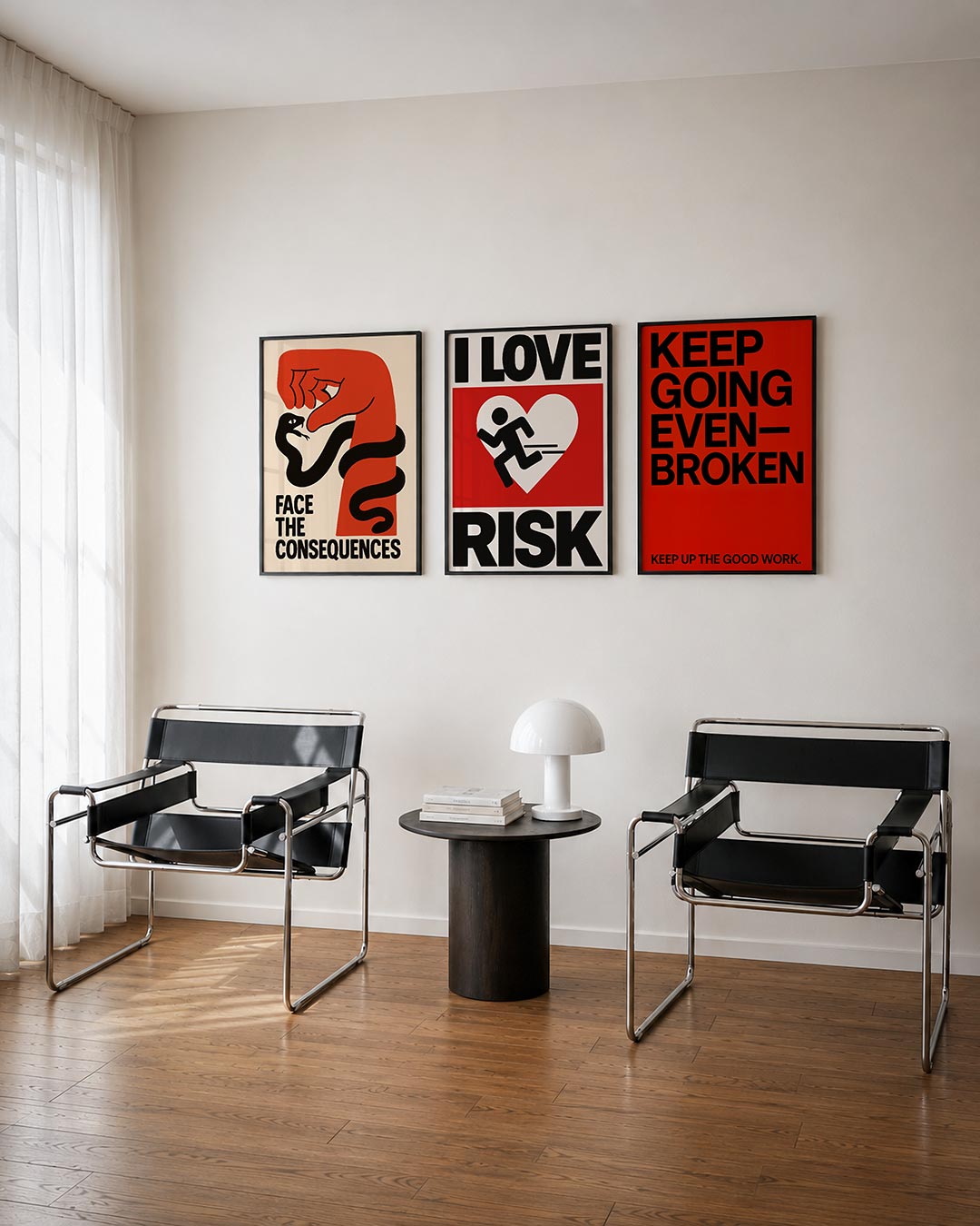 Krachtige confrontatie Posterset