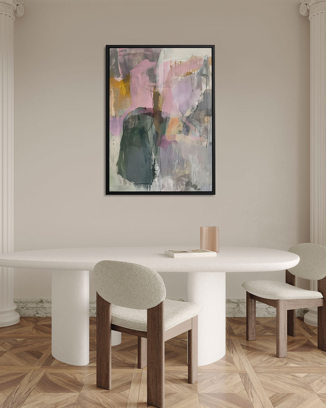 Dromerige kleurencompositie Kunstwerk