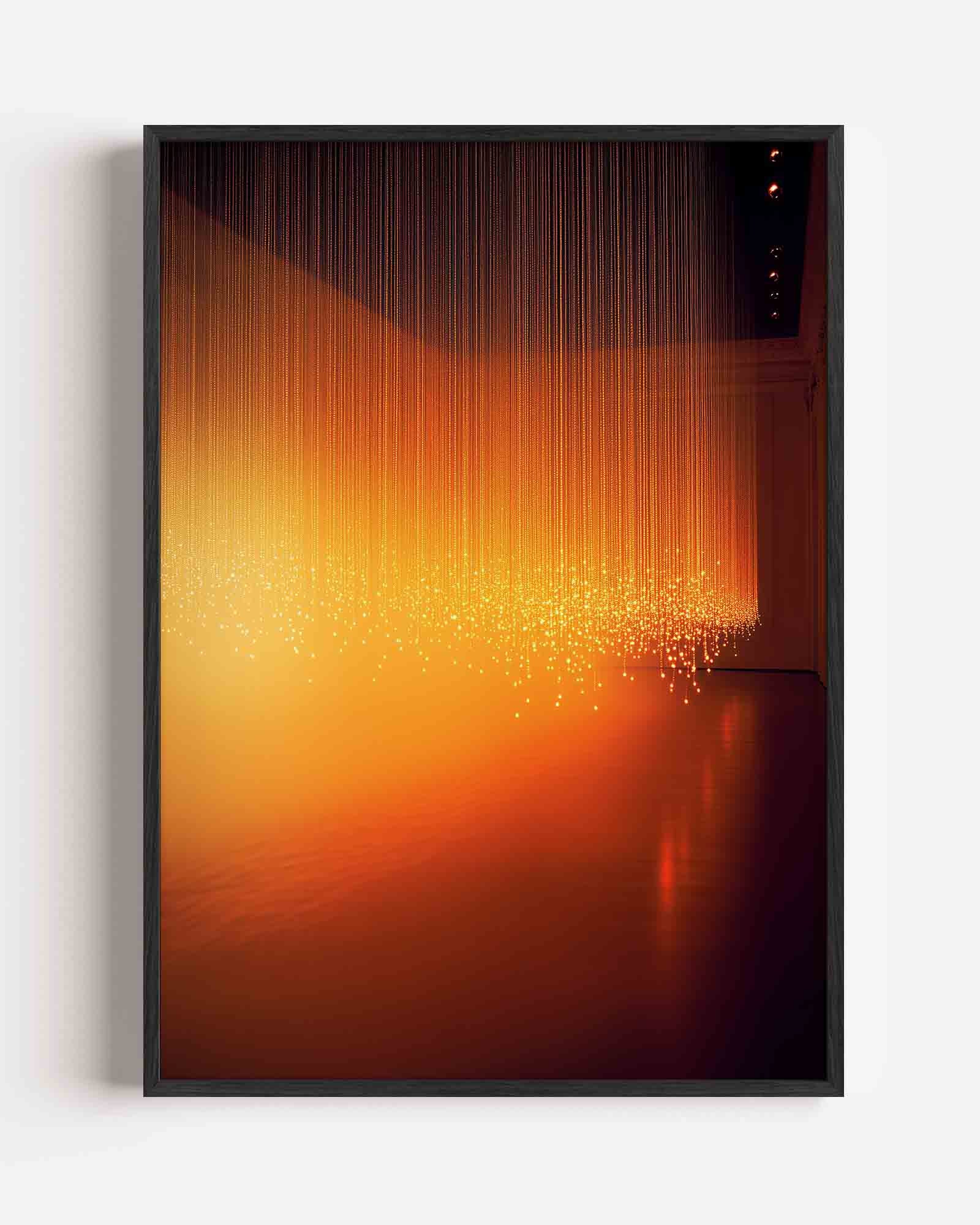 Lichtstralen en gloed Poster