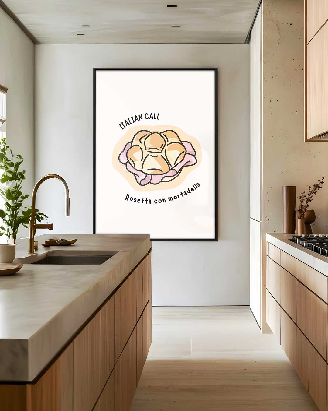 Italiaanse Broodjesliefde Kunstwerk-canvas-dibond-plexiglas-wanddecoratie-WallArtistic