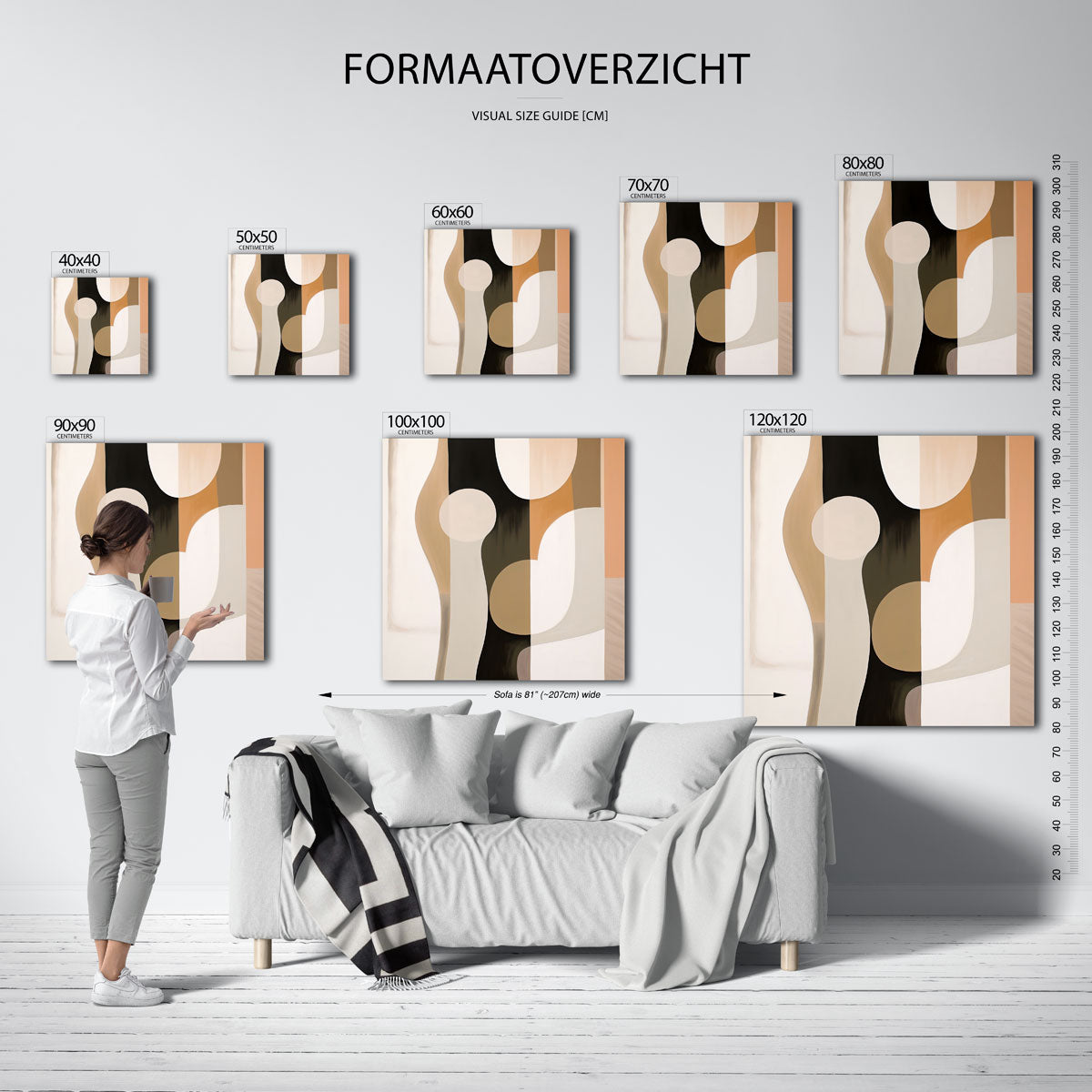 Abstracte vormen Poster
