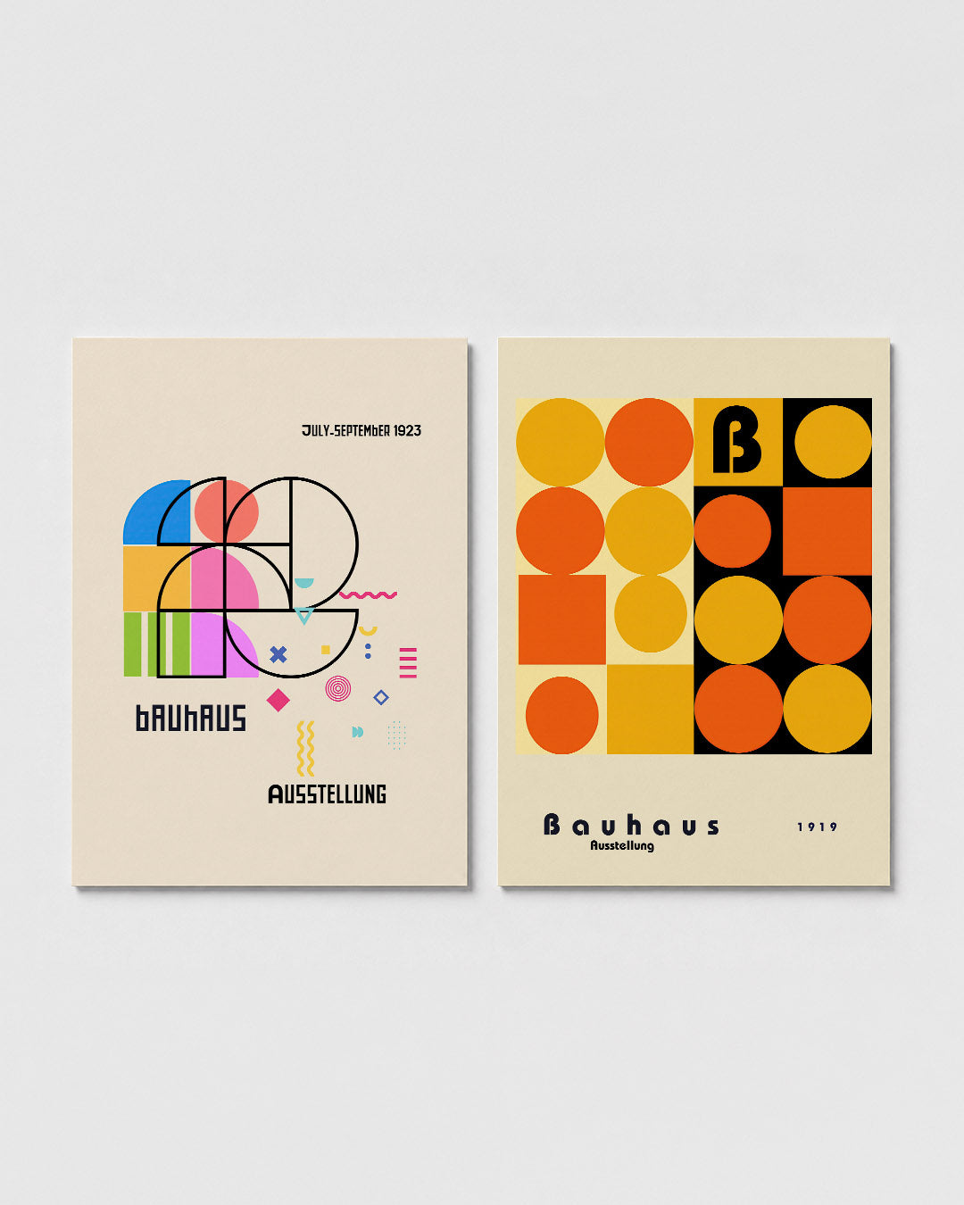 Kleurrijke vormen Posterset