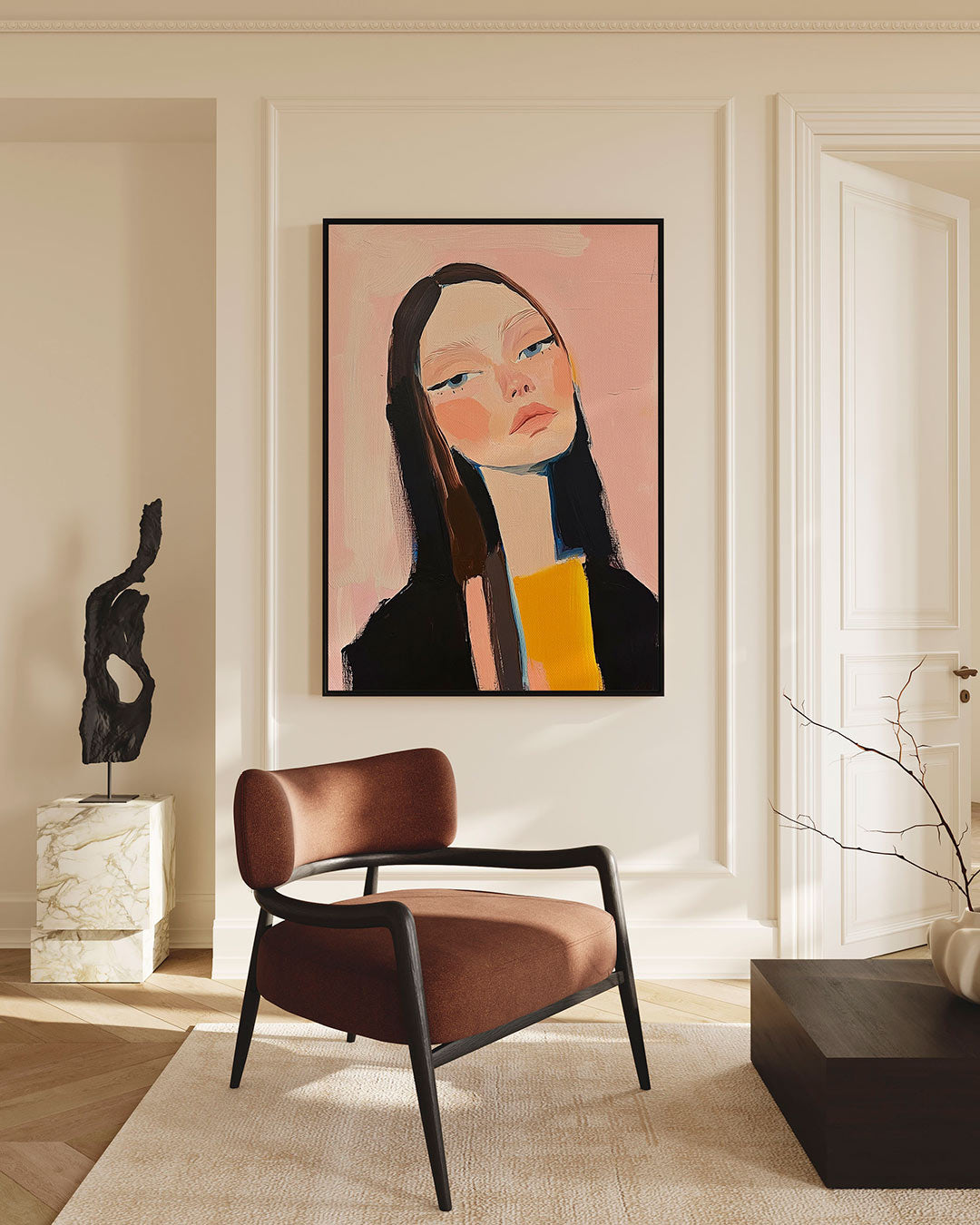 Vrouwelijk portret Kunstwerk
