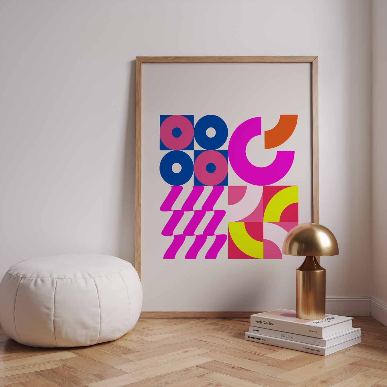 Speelse Kleurenexplosie Poster-WallArtistic