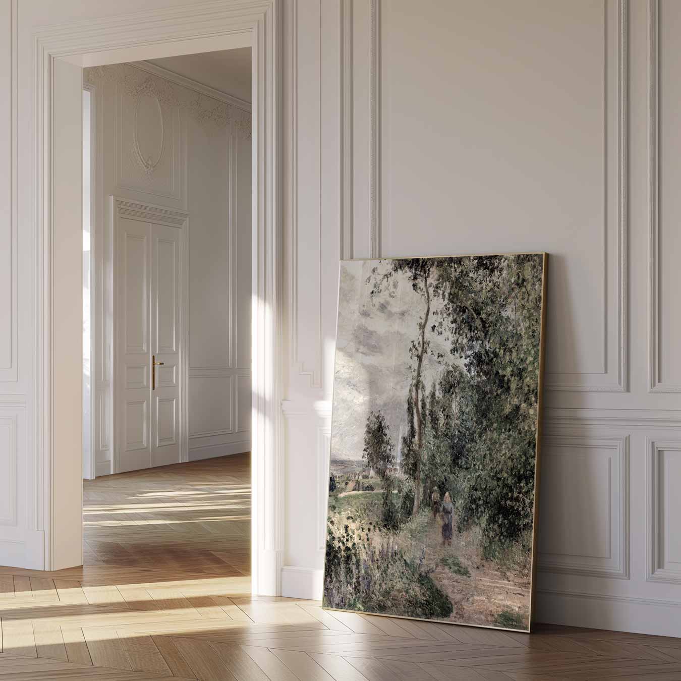Lente Wandelpad Poster-WallArtistic