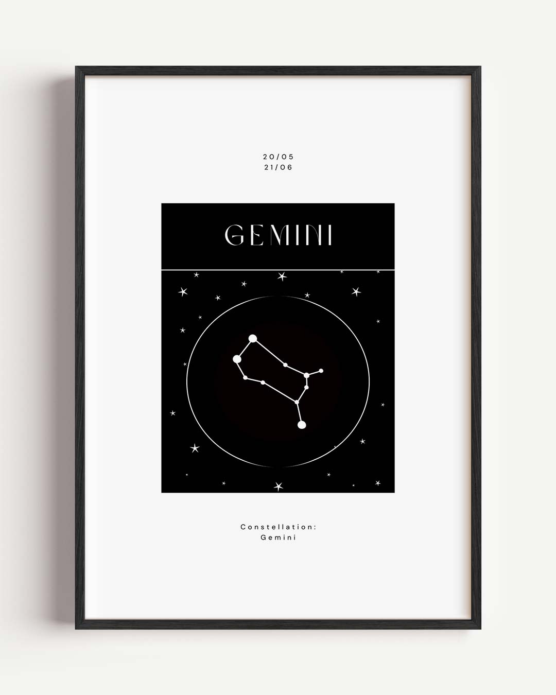 Gemini Sterrenbeeld Poster-WallArtistic