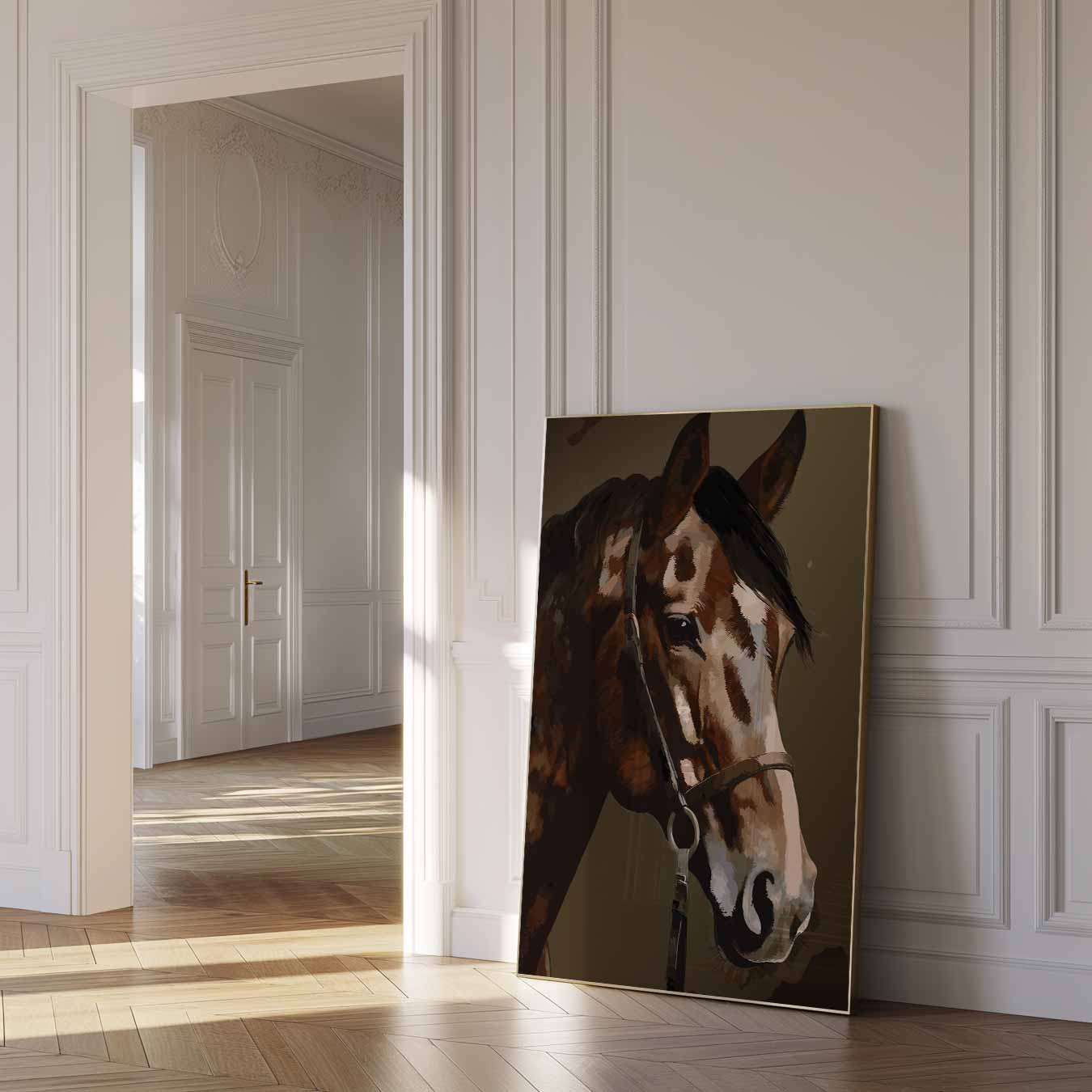 Elegante Paardenposter-WallArtistic