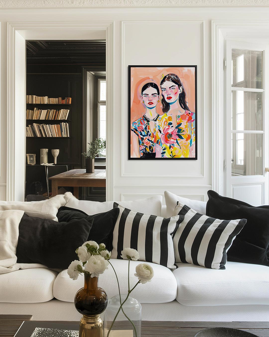 Vrolijke portretten Kunstwerk