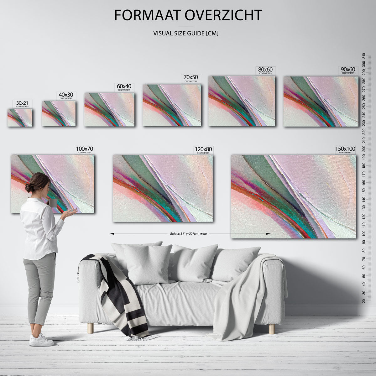 Abstracte lijnen Poster