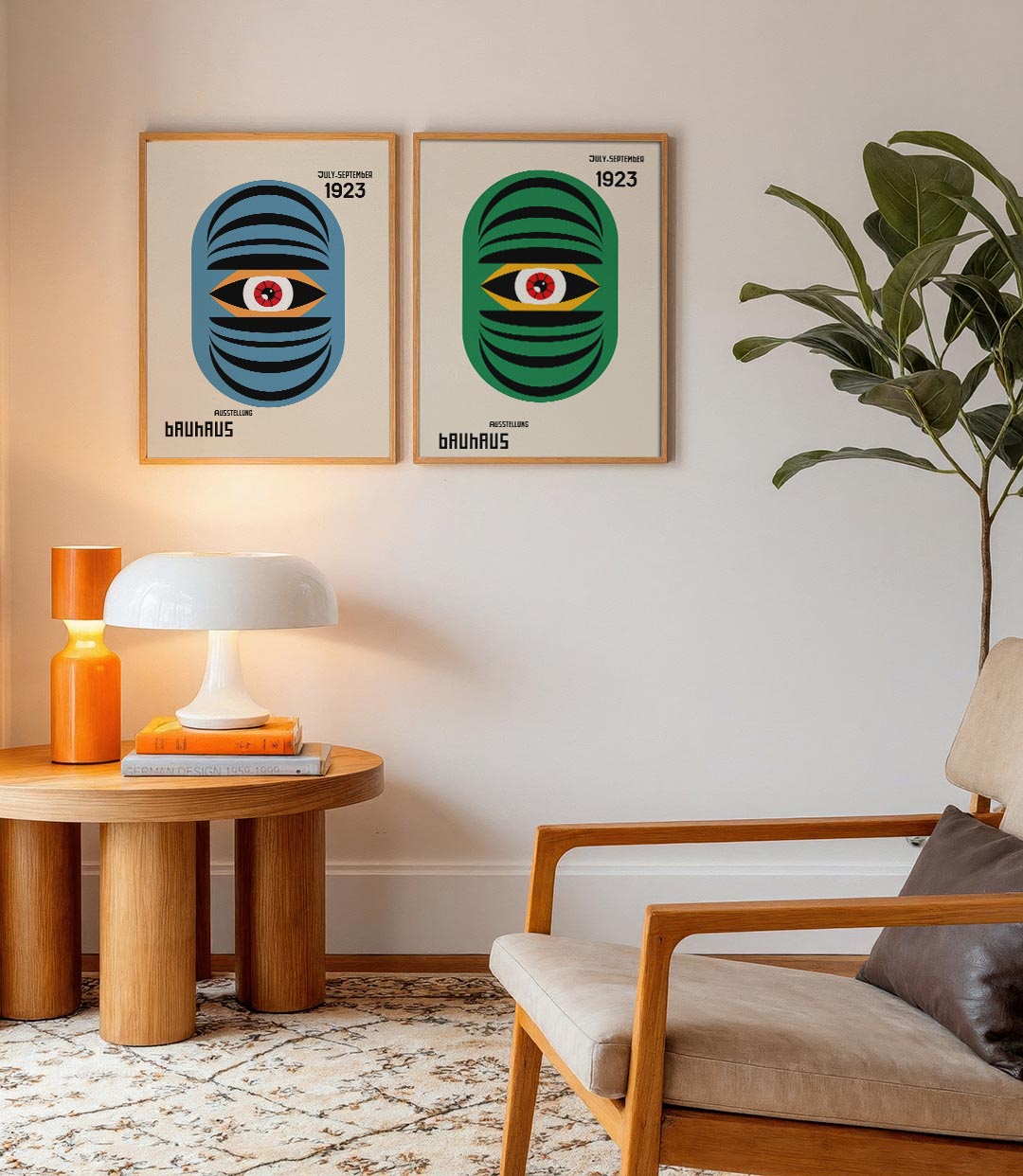 Oogvorm en lijnen Posterset