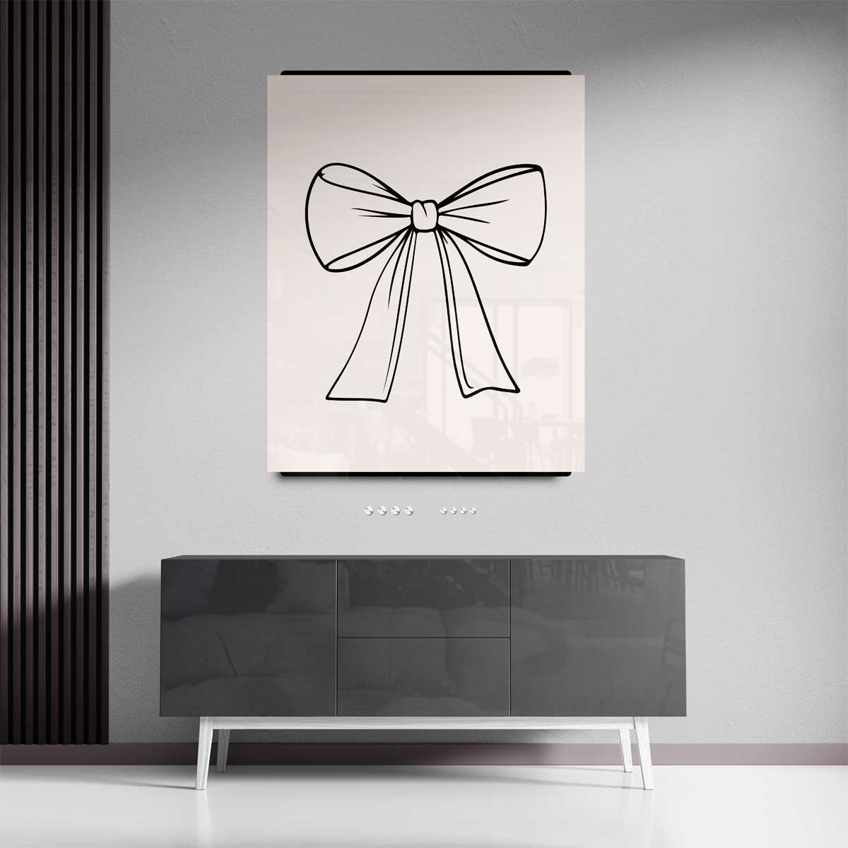 Elegante Strik Illustratie Kunstwerk-canvas-dibond-plexiglas-wanddecoratie-WallArtistic