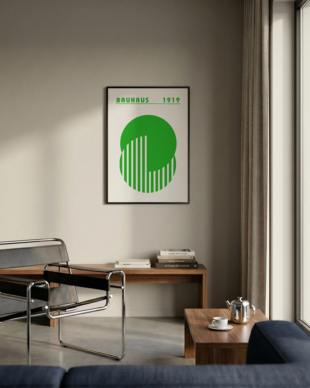 Groene cirkelstructuur Poster