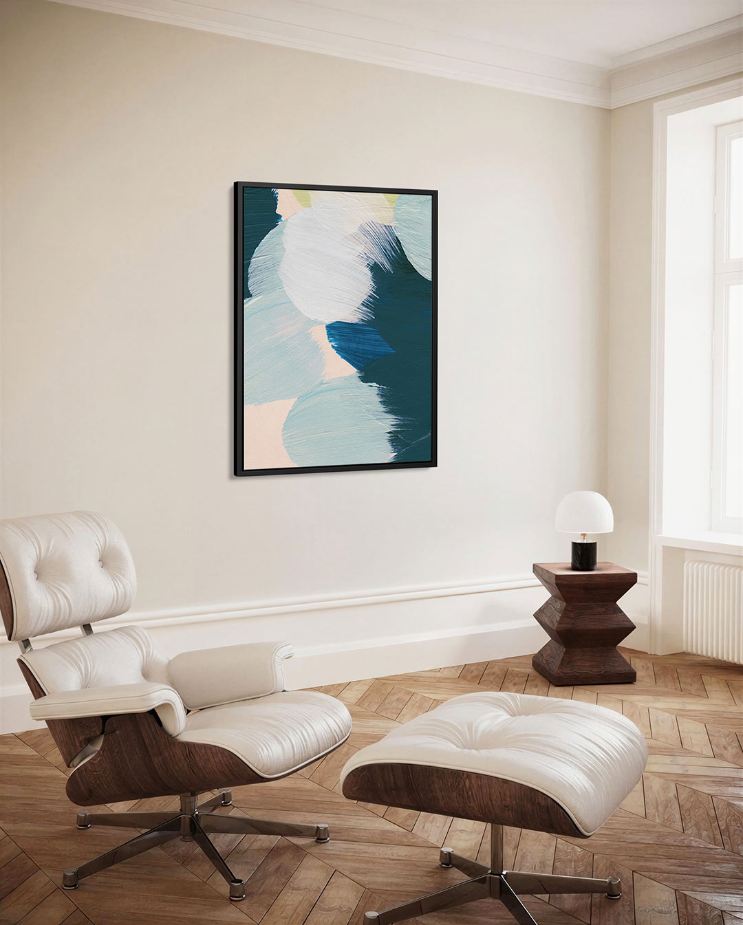 Dynamische kleurvlakken Kunstwerk