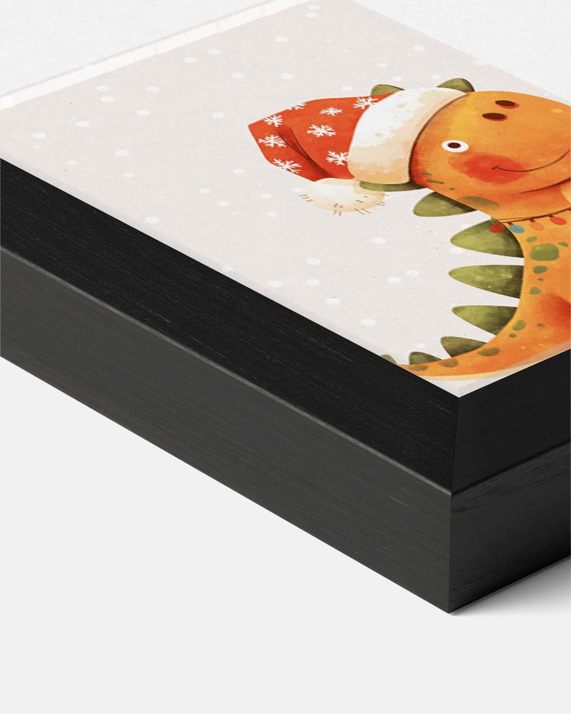 Kerst Dino Poster-WallArtistic