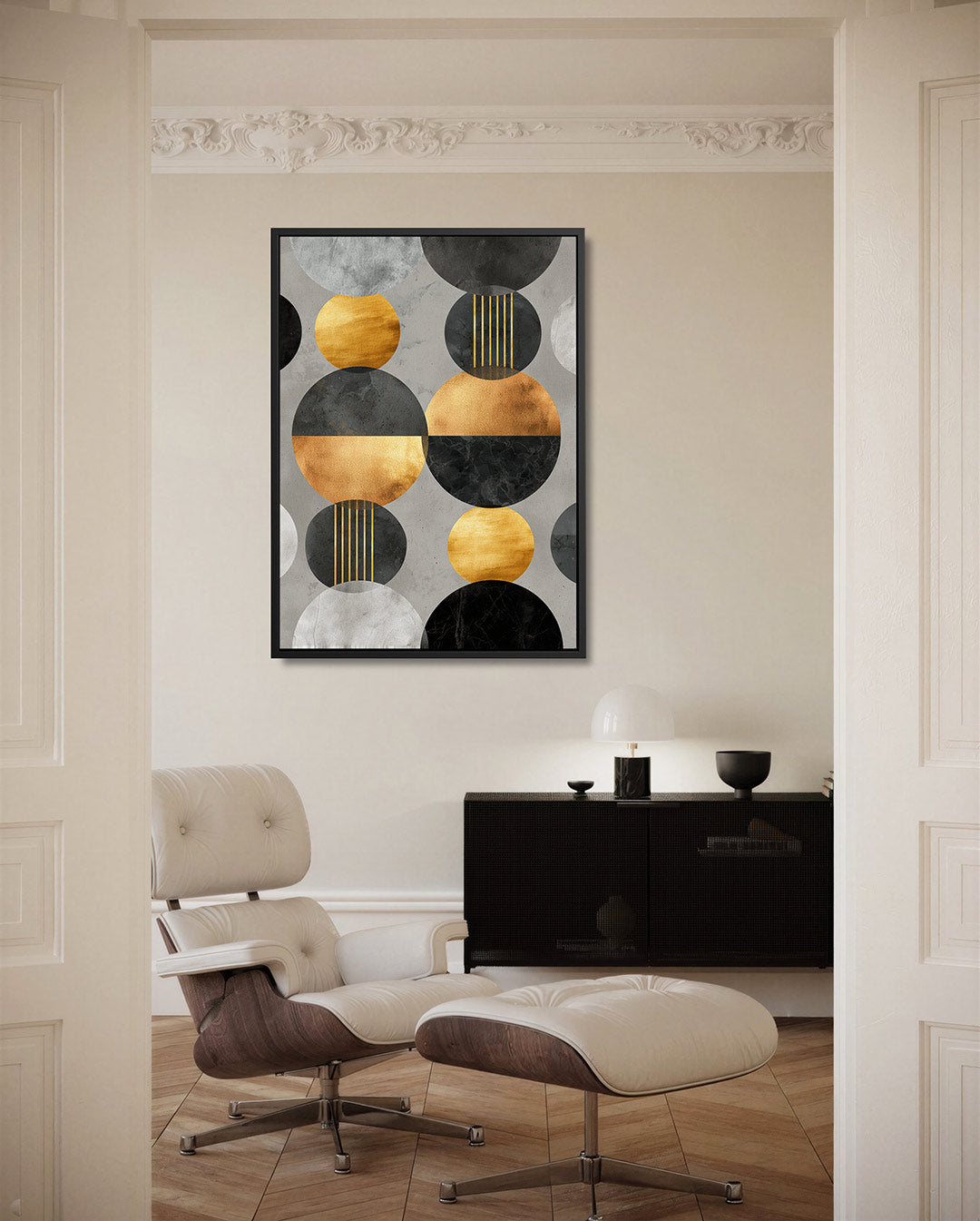 Geometrische cirkels Kunstwerk