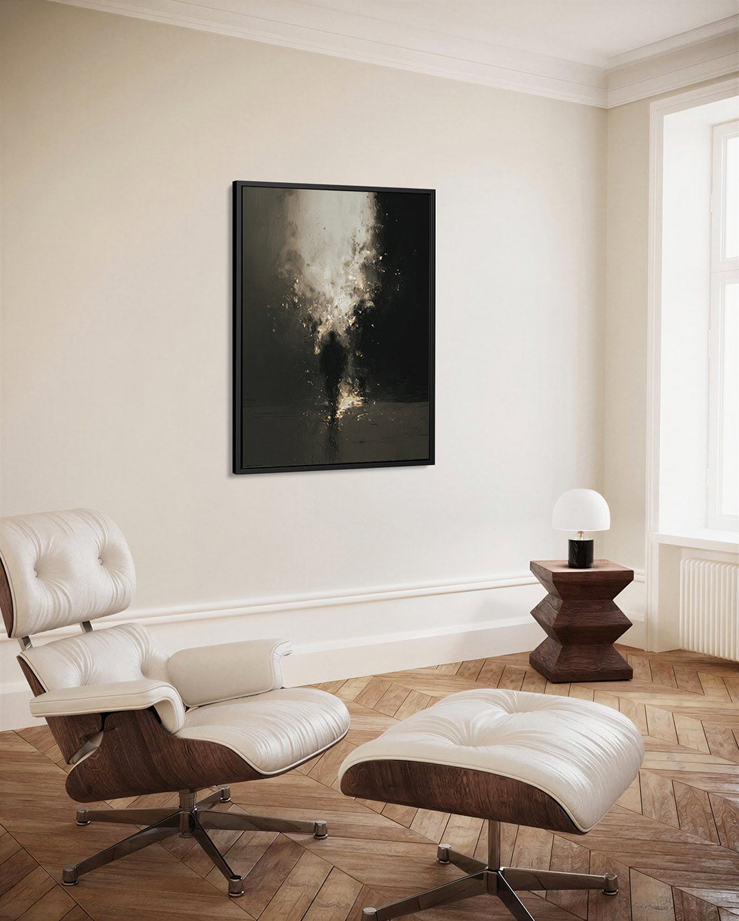 Mystieke schaduwfiguur Kunstwerk