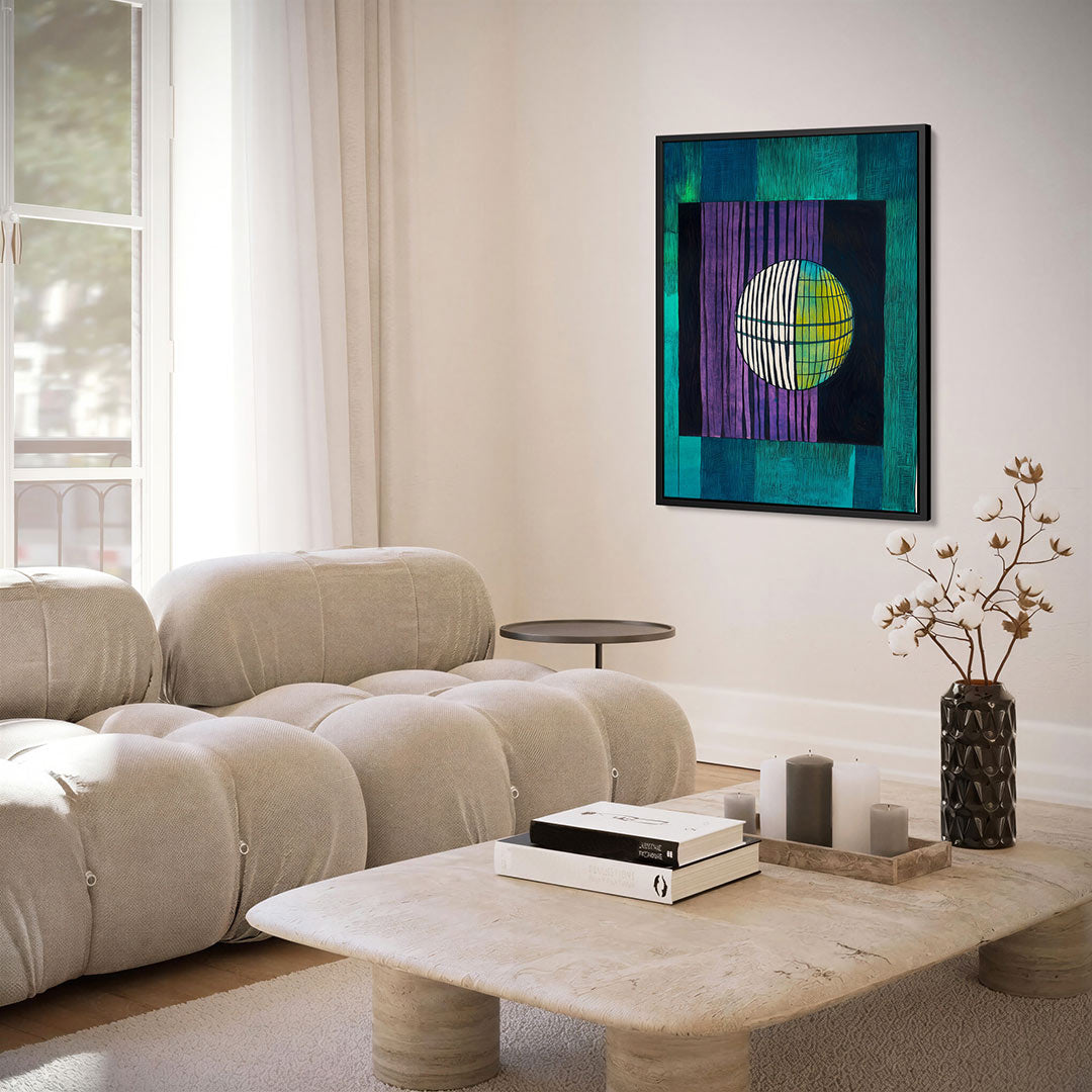 Geometrische kleurencompositie Kunstwerk