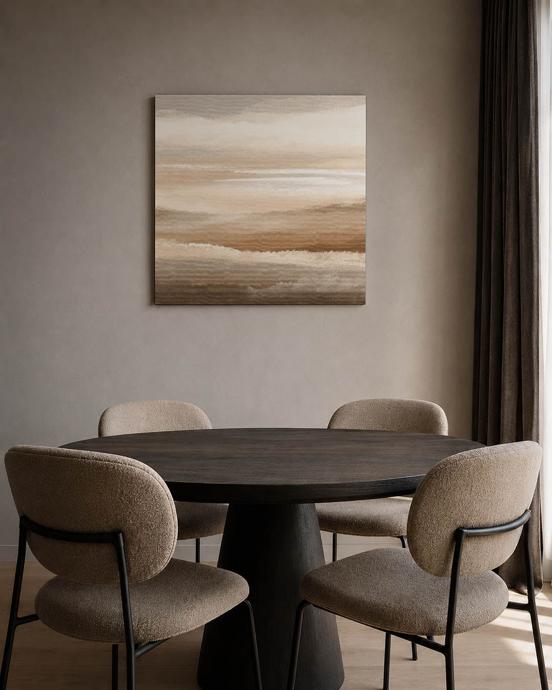 Zachte horizontale lijnen Kunstwerk