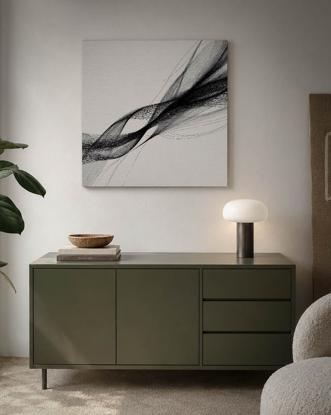 Dynamische lijnen Kunstwerk