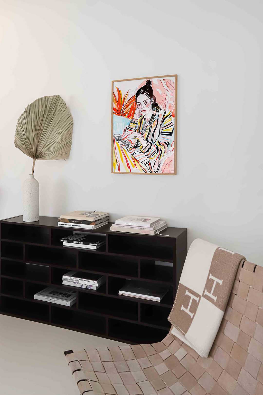 Vrouw met boek Poster