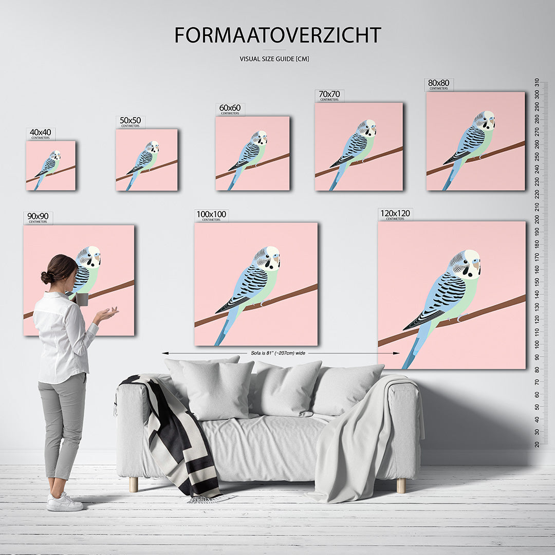 Vogel op tak Kunstwerk