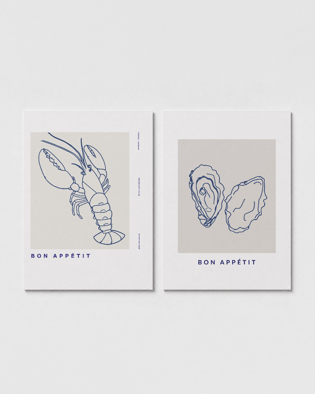 Lijnenspel en eenvoud Posterset