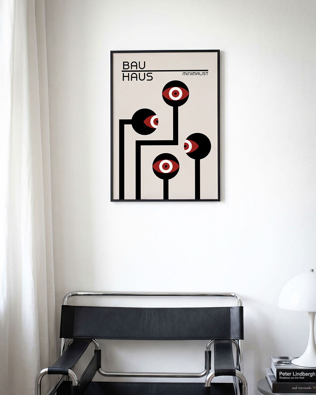 Lijnen en ogen Poster