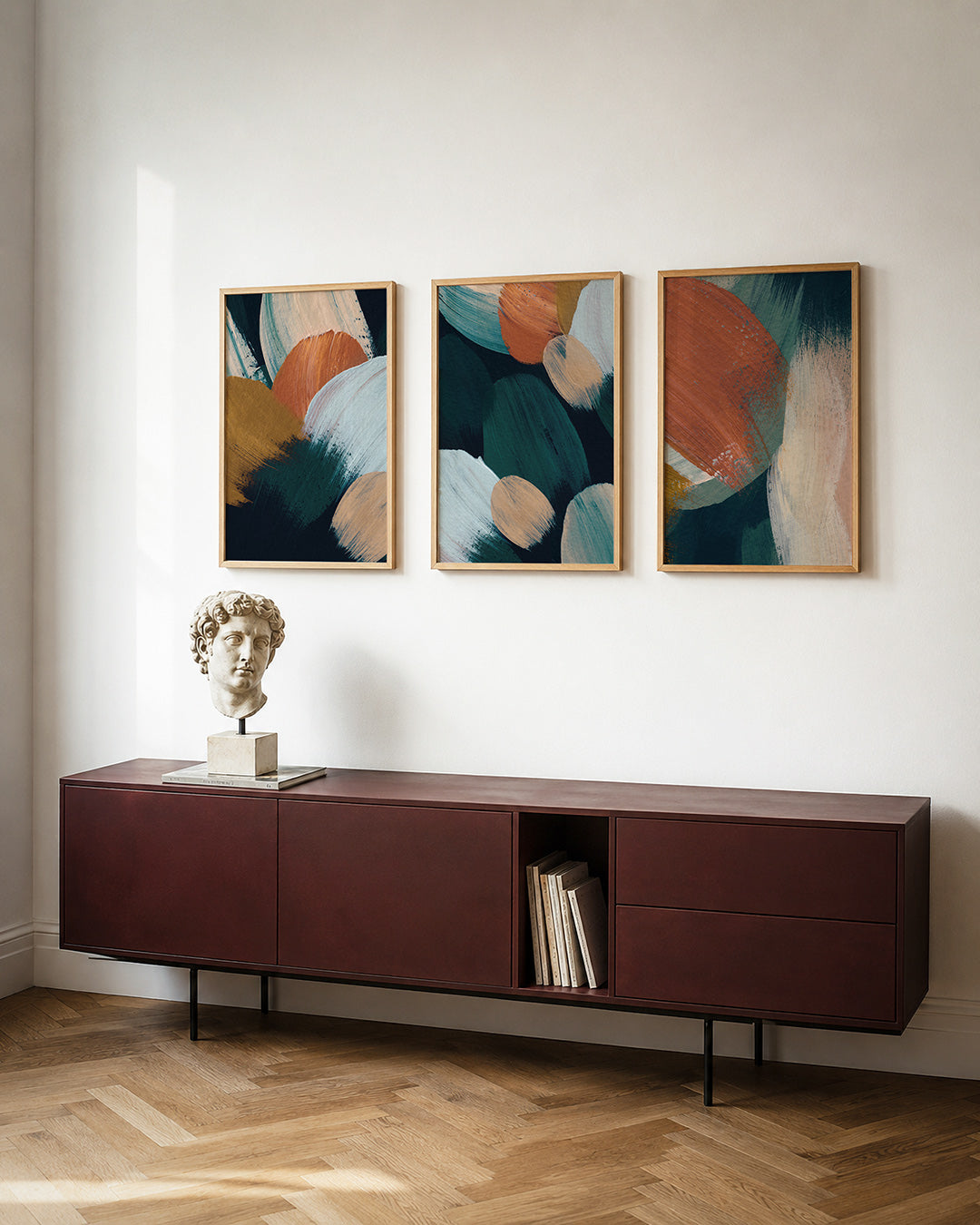 Kleurvlakken en beweging Posterset