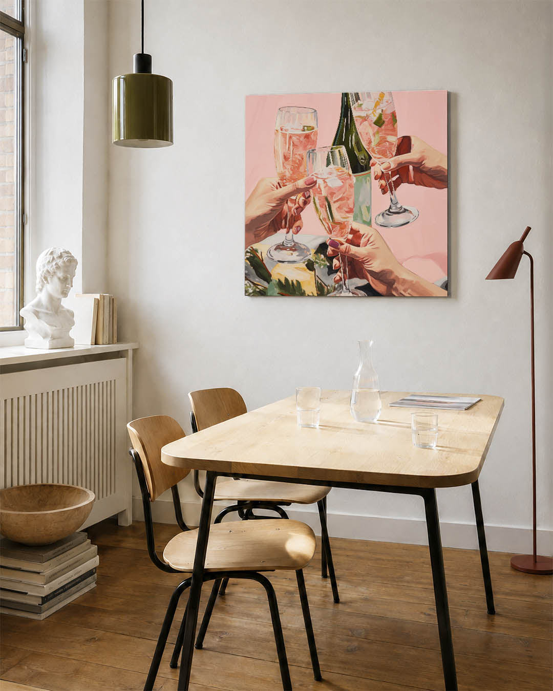 Vrolijke toast Kunstwerk