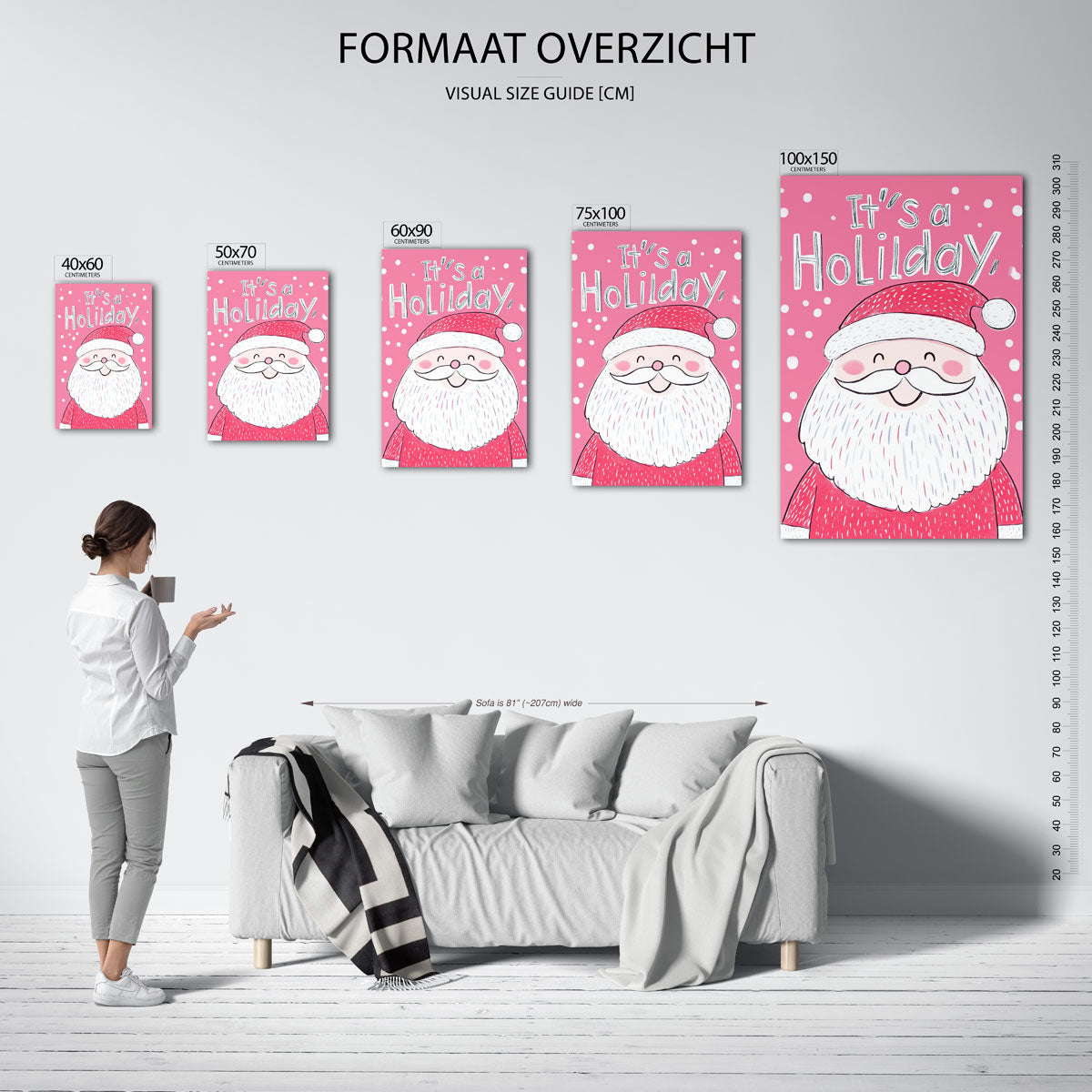 Vrolijke illustratie Kunstwerk