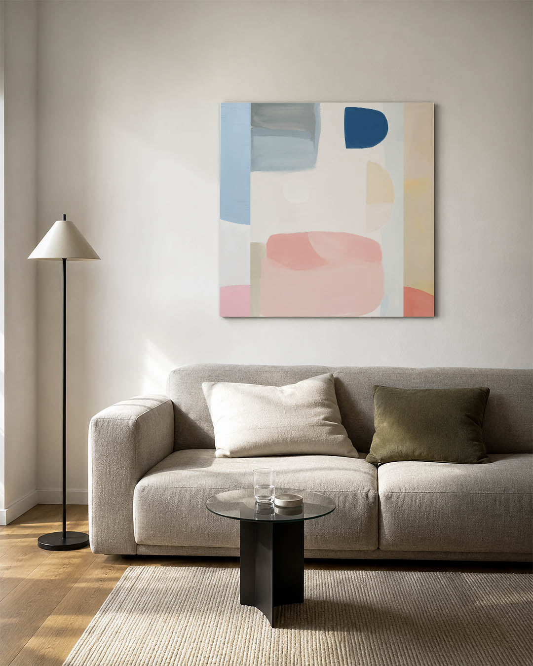 Vormenspel in kleur Kunstwerk