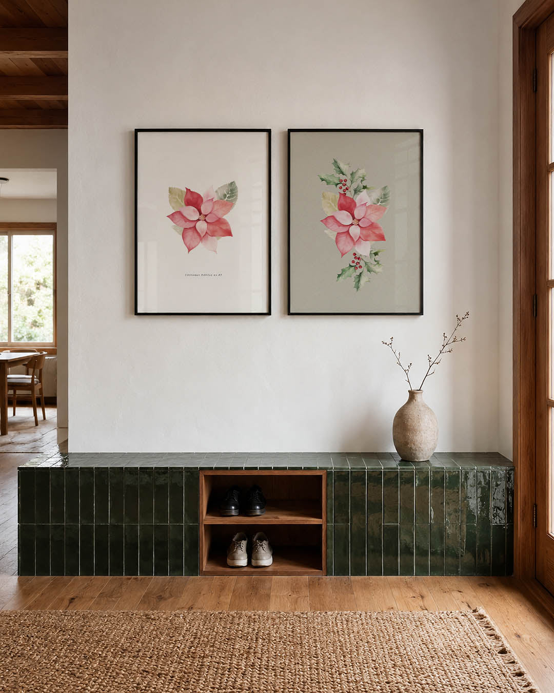 Bloem en bladeren Posterset
