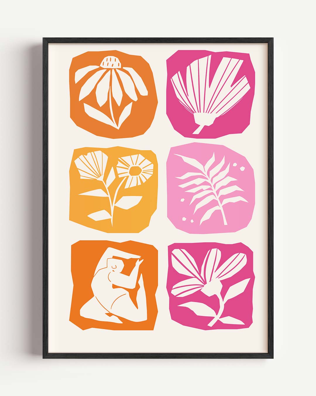 Bloemenpracht en Elegante Vormen Poster-WallArtistic