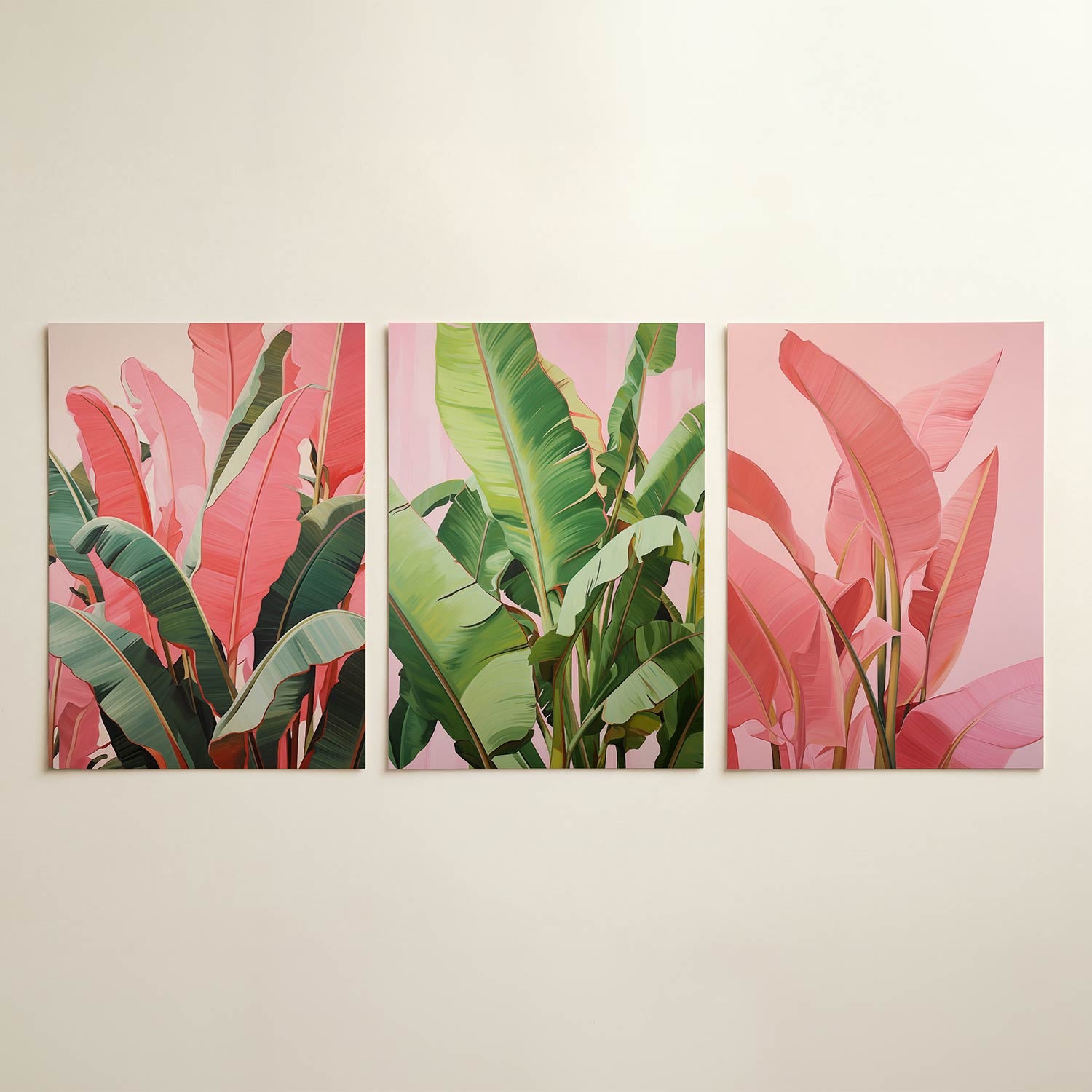 Bladpatroon en kleur Posterset