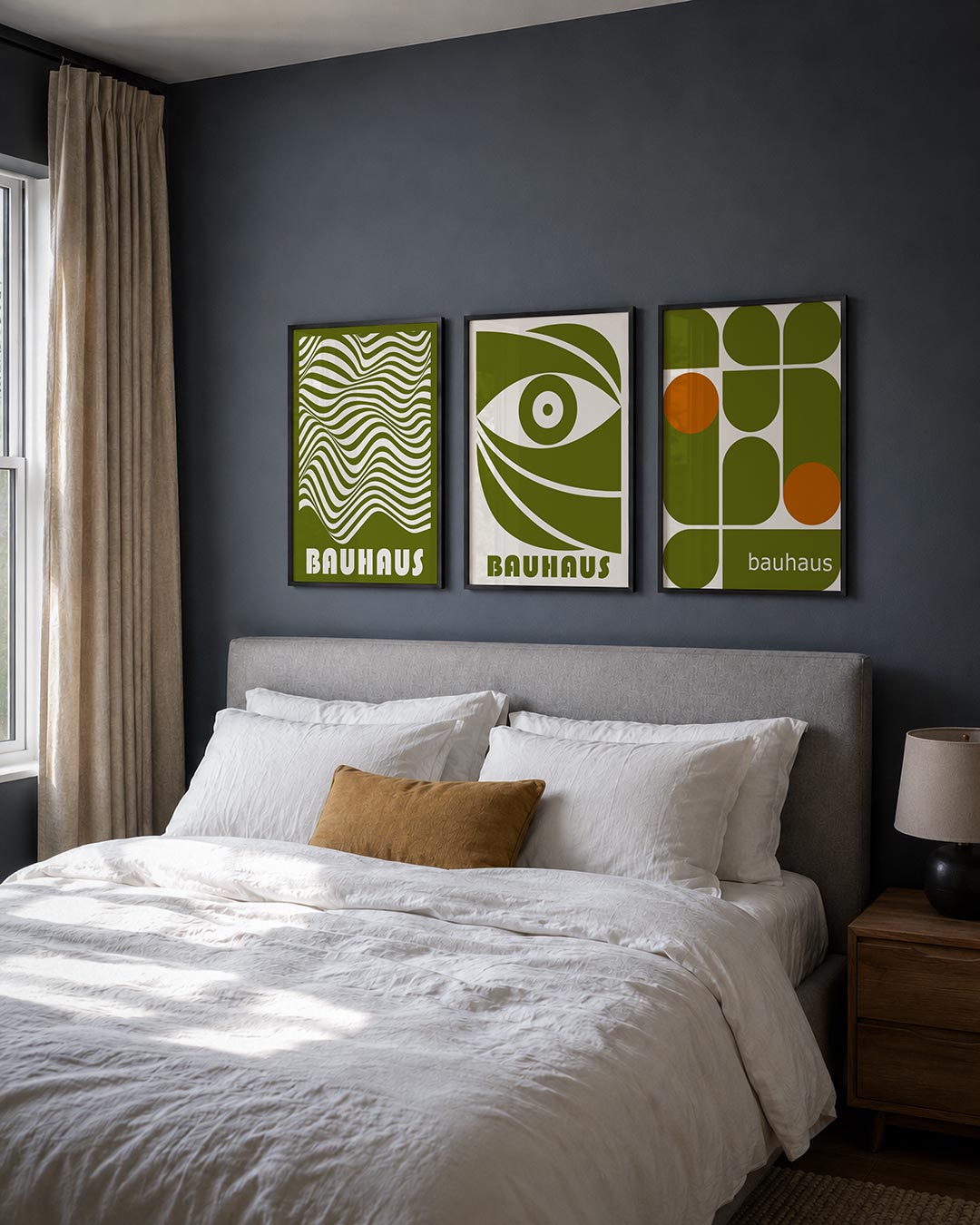 Golvend lijnenspel Posterset