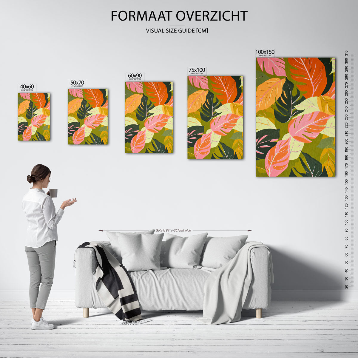 Vrolijke bladeren Kunstwerk