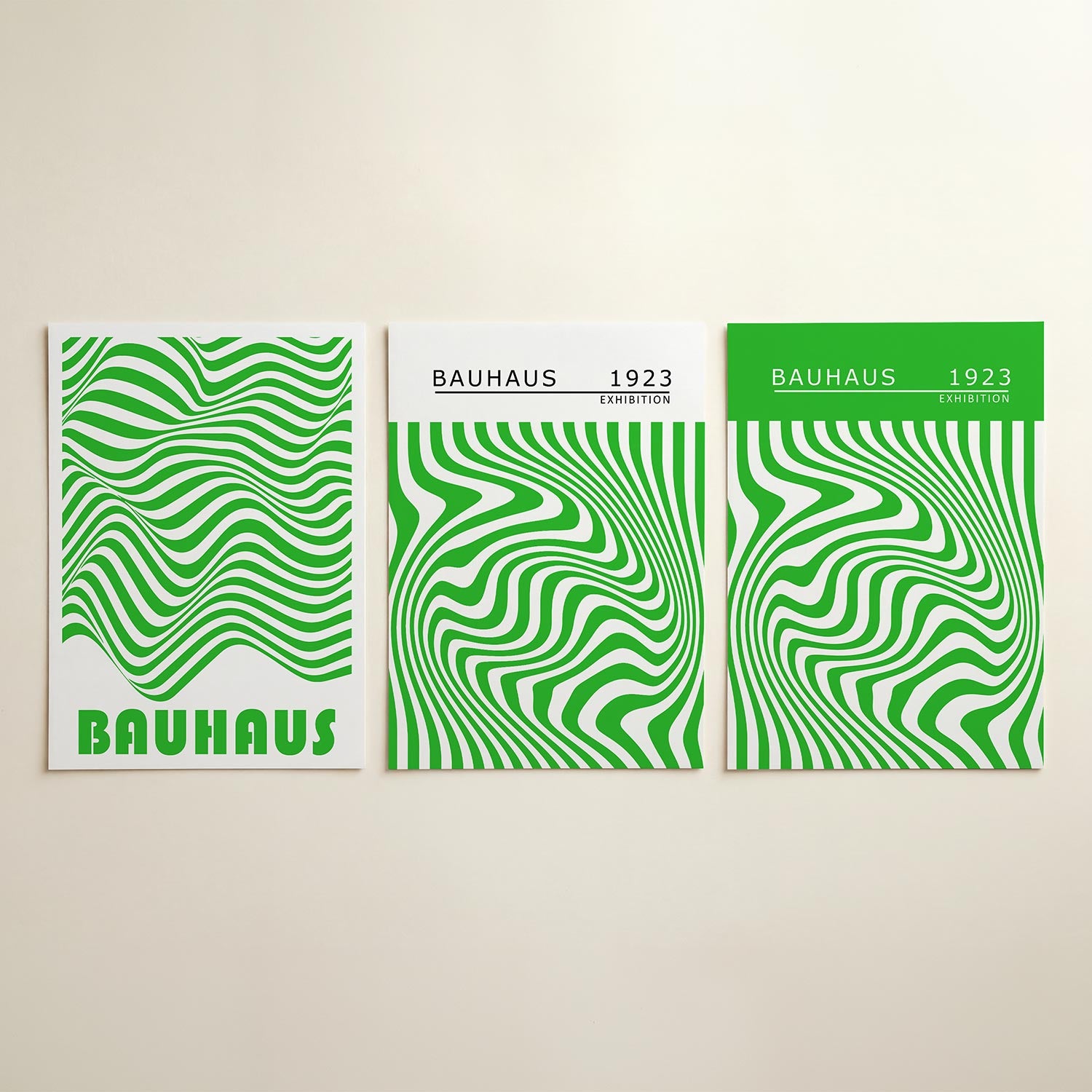 Golvend lijnenspel Posterset