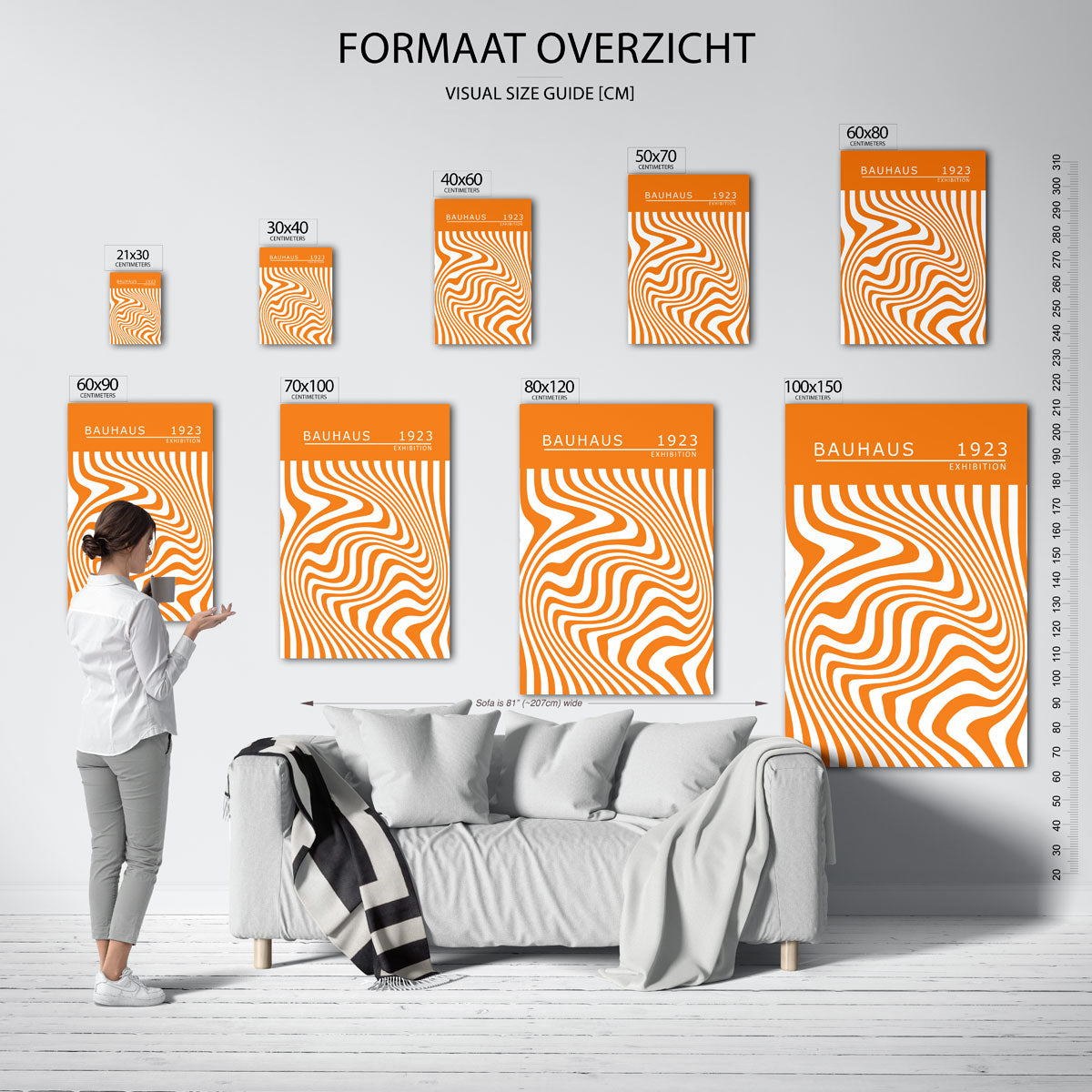 Golvend lijnenspel Poster