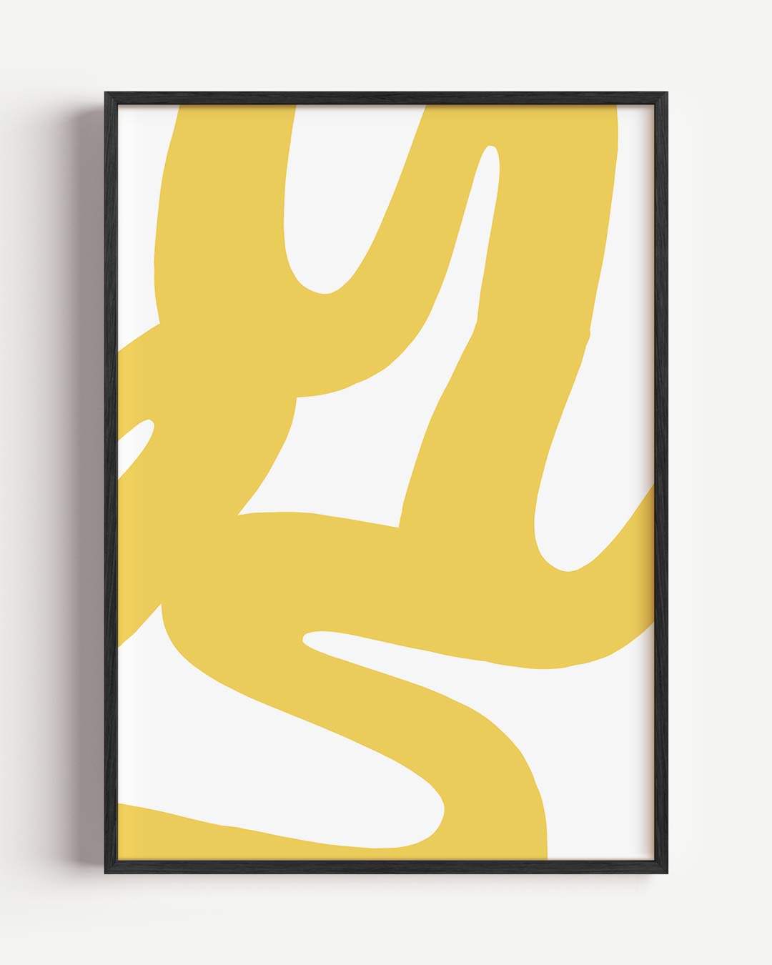 Vrolijke Gele Kunstprint Poster-WallArtistic