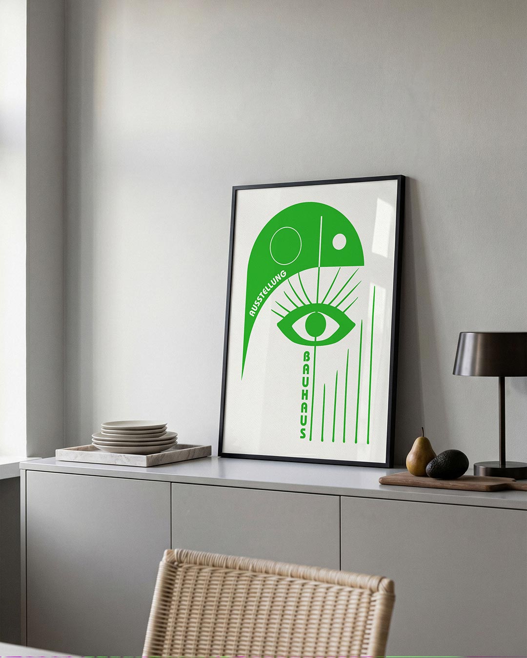 Oog en lijnen Poster
