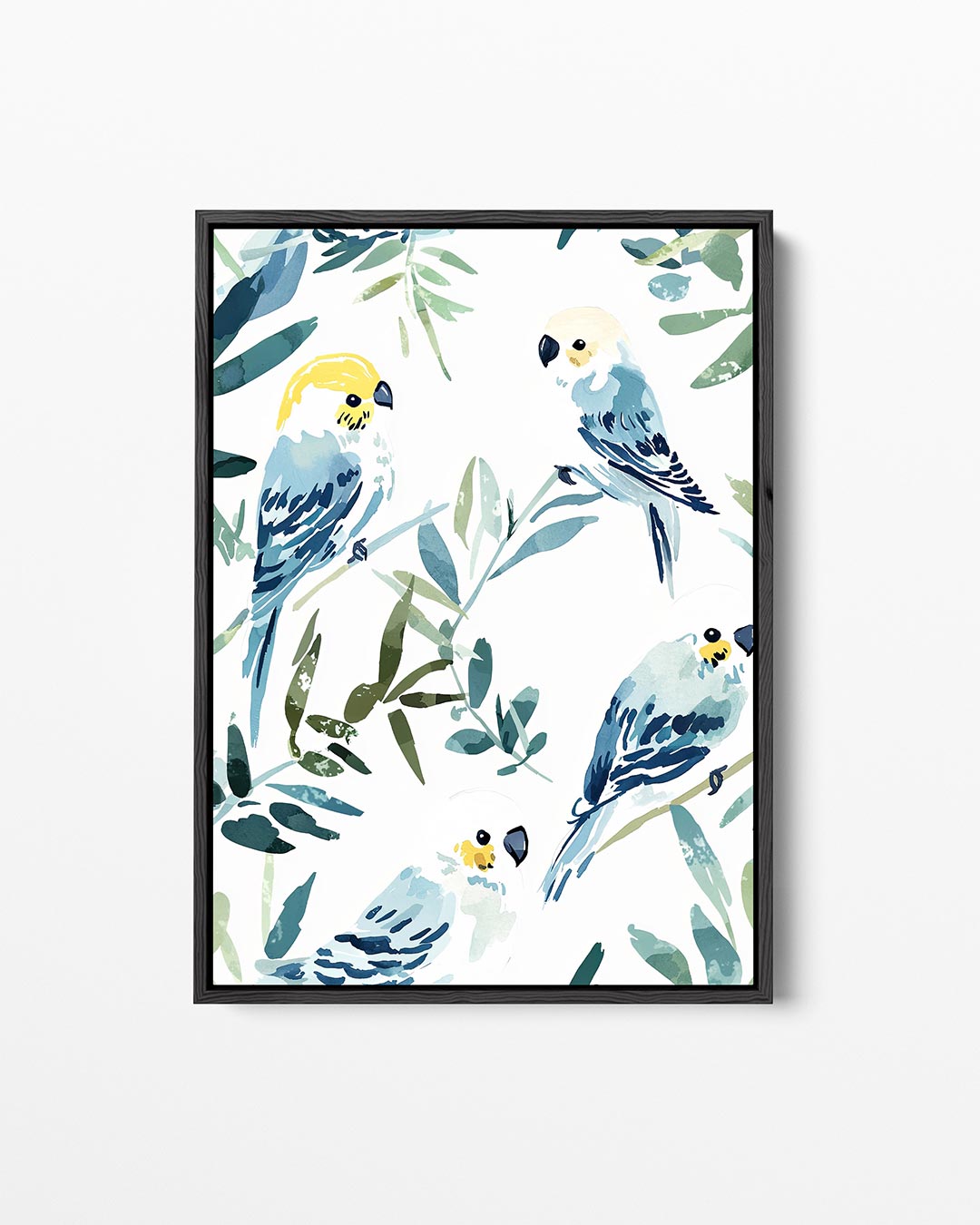 Vogels en bladeren Kunstwerk