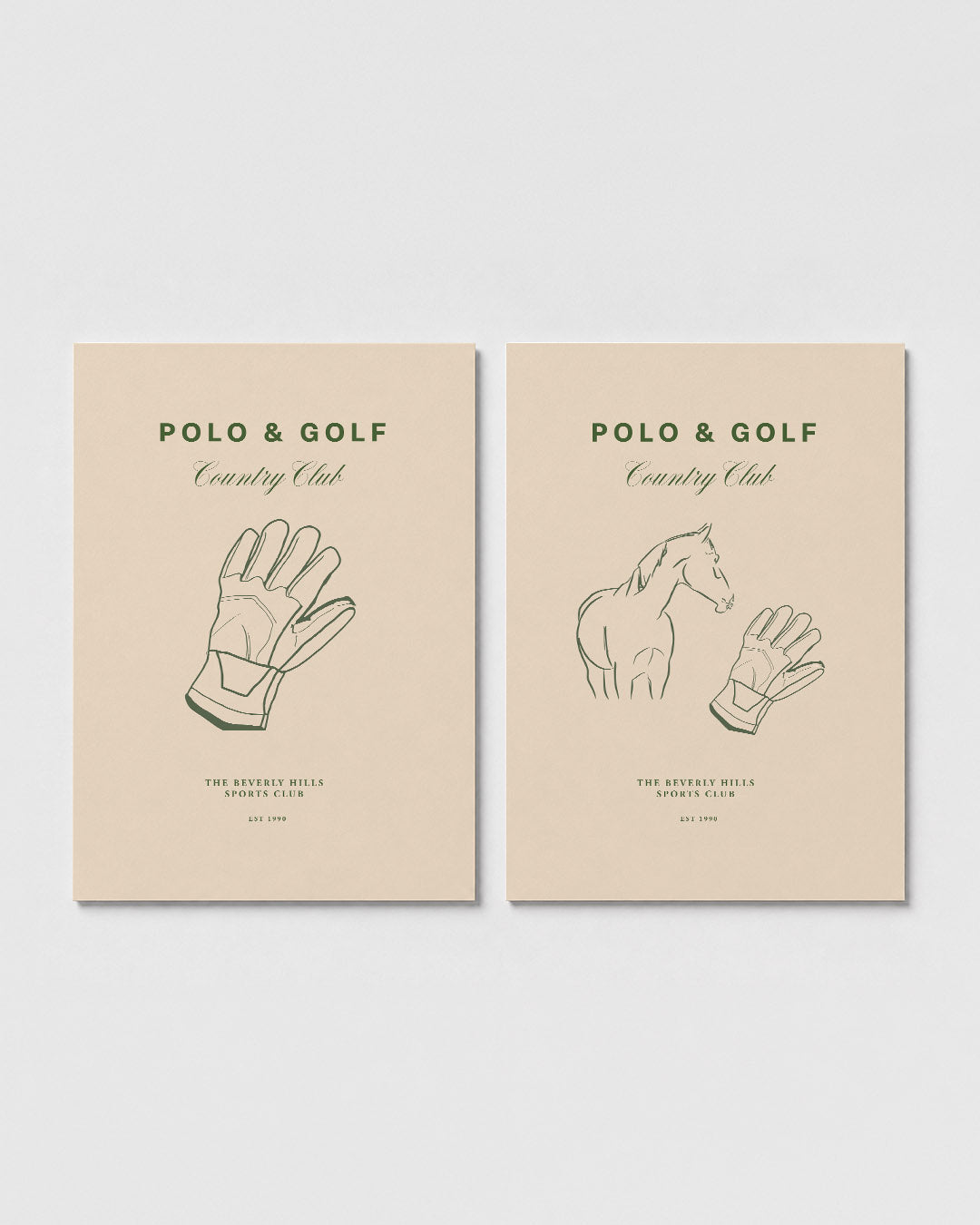 Lijn en handschoen Posterset