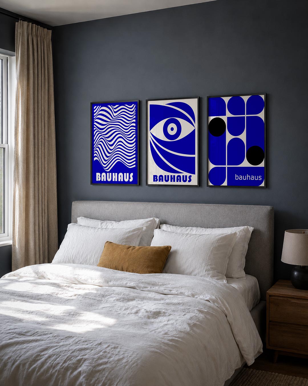 Golvend lijnenspel Posterset
