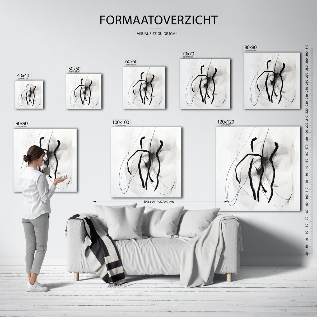 Abstracte lijnen Poster