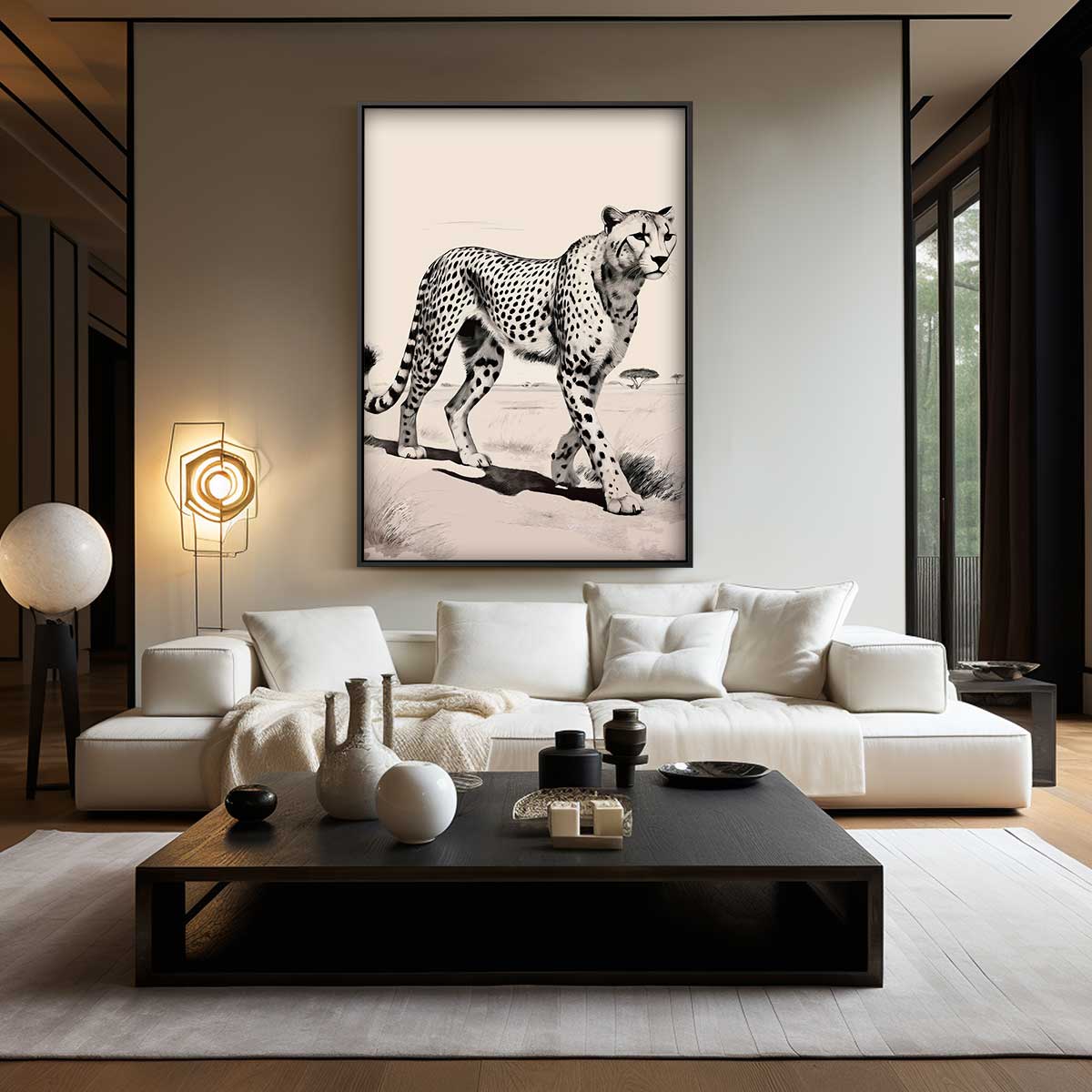 De Sierlijke Jachtluipaard Kunstwerk