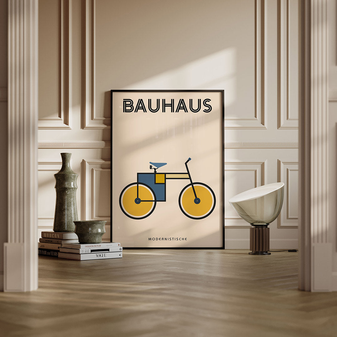 Fiets en vormen Poster