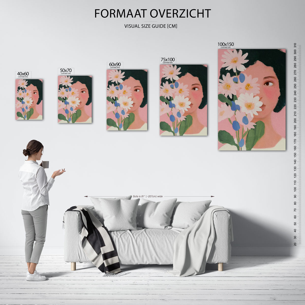 Bloemenportret Kunstwerk