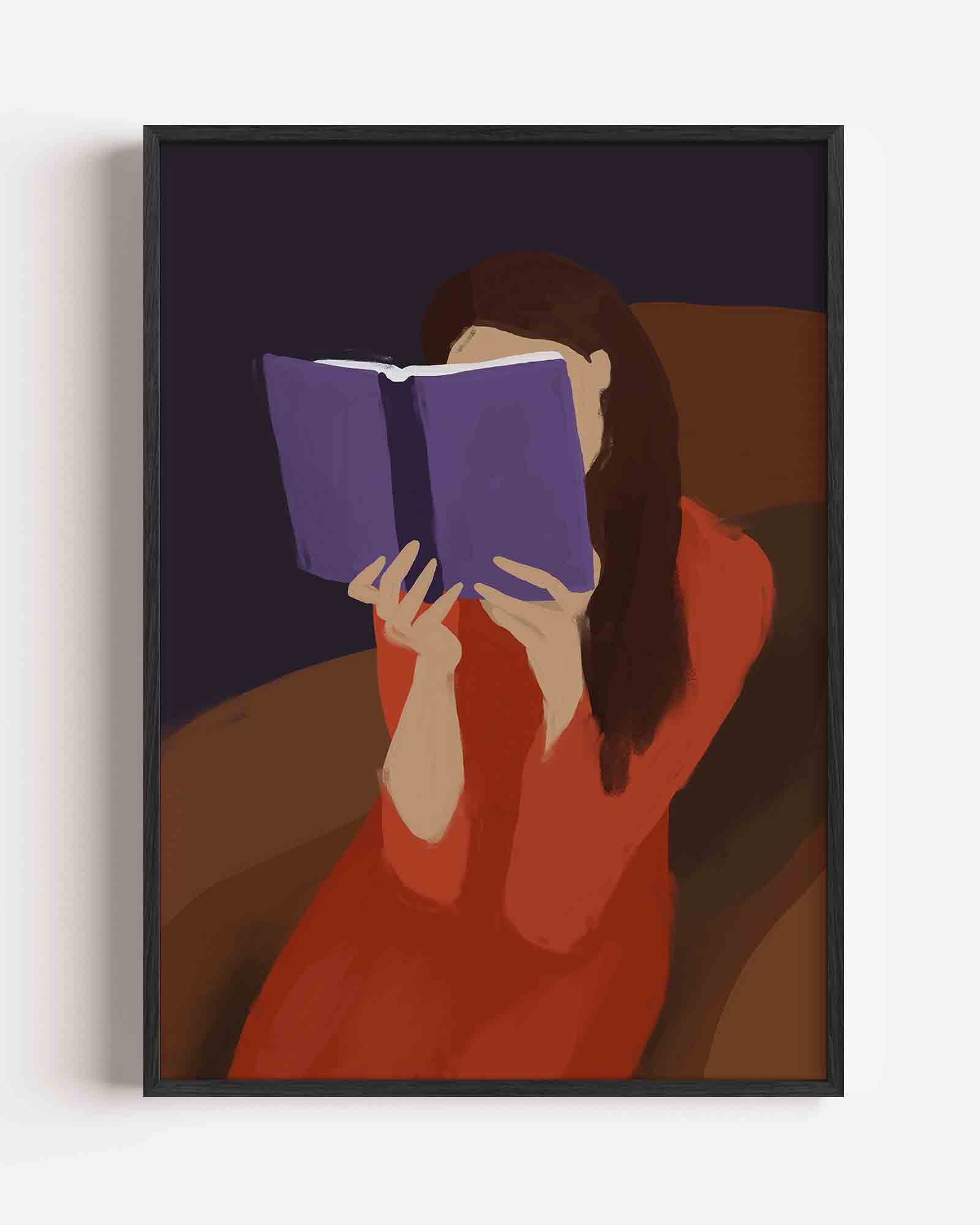 Lezende vrouw Poster
