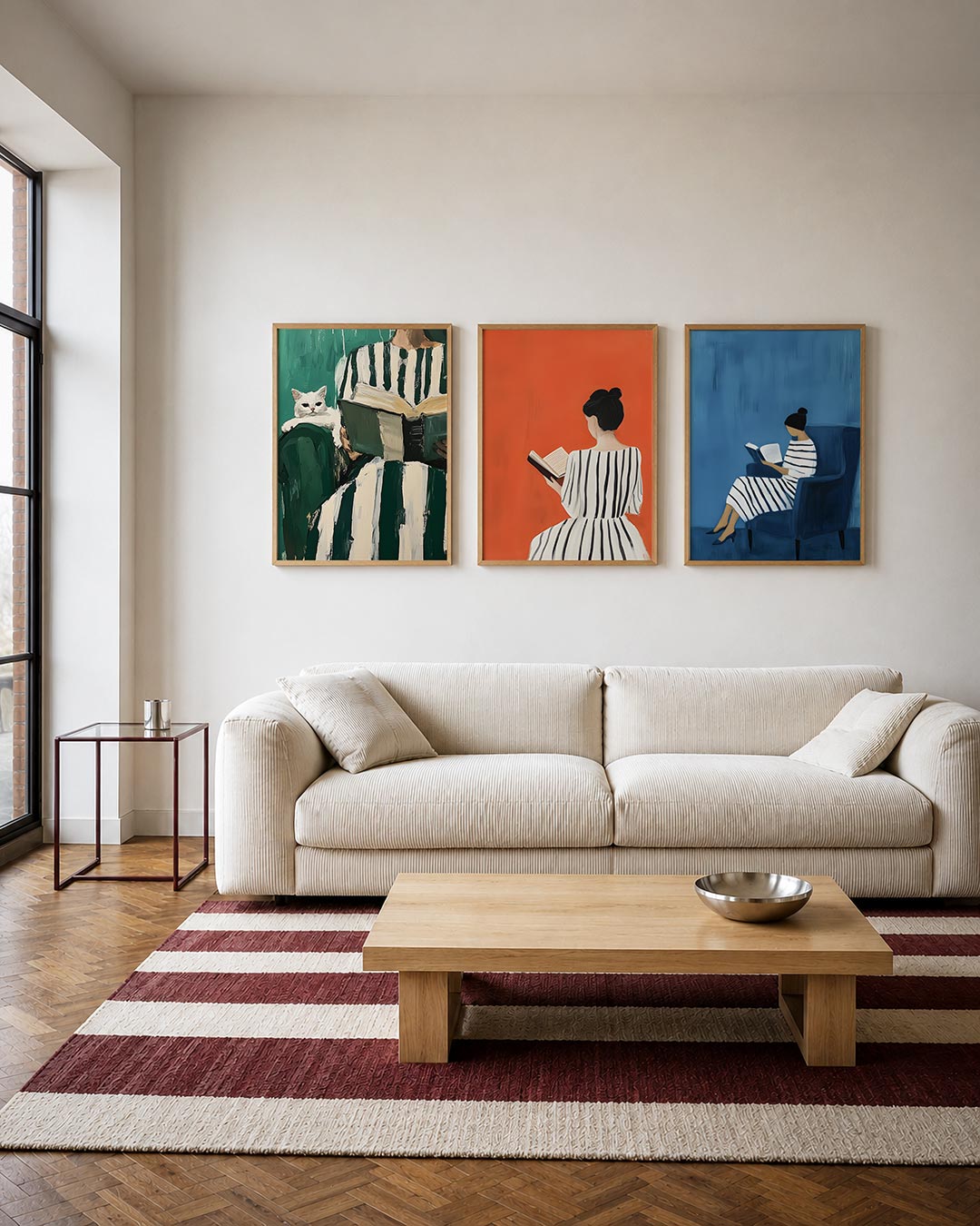 Gestreepte harmonie Posterset